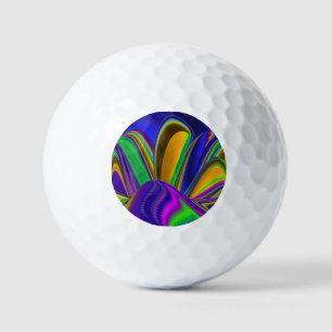 Summerrainbow , Abstract 3D Rainbowart Golf Balls