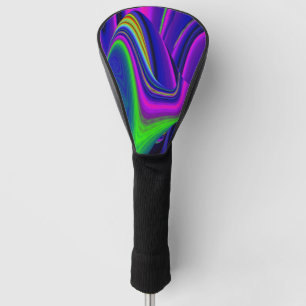 Summerrainbow , Abstract 3D Rainbowart Golf Head Cover