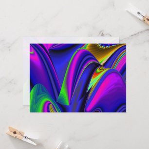 Summerrainbow , Abstract 3D Rainbowart Invitation