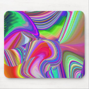 Summerrainbow , Abstract 3D Rainbowart Mouse Pad