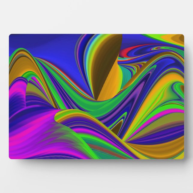 Summerrainbow , Abstract 3D Rainbowart Plaque (Front)