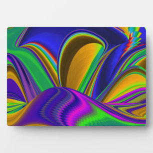 Summerrainbow , Abstract 3D Rainbowart Plaque