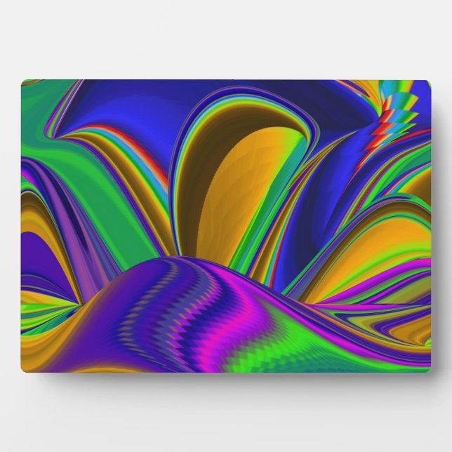 Summerrainbow , Abstract 3D Rainbowart Plaque (Front)