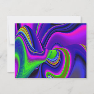 Summerrainbow , Abstract 3D Rainbowart Postcard