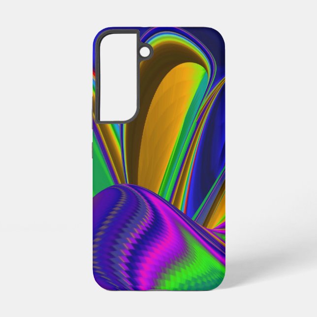 Summerrainbow , Abstract 3D Rainbowart Samsung Galaxy S22 Case (Back)