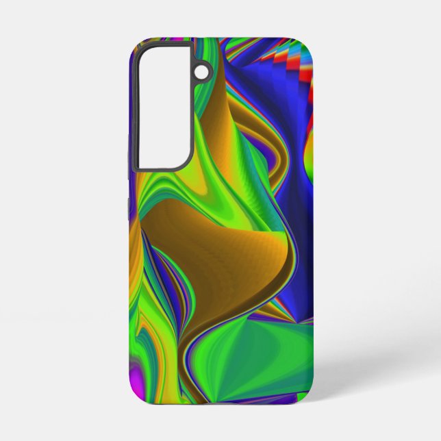 Summerrainbow , Abstract 3D Rainbowart Samsung Galaxy S22 Case (Back)