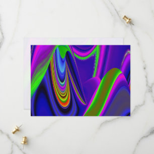 Summerrainbow , Abstract 3D Rainbowart Save The Date