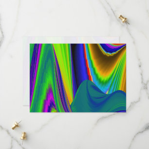 Summerrainbow , Abstract 3D Rainbowart Save The Date
