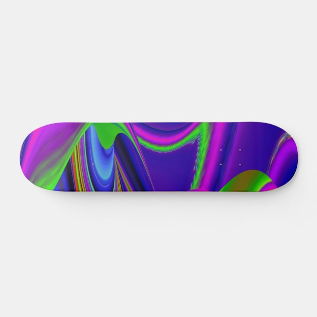 Summerrainbow , Abstract 3D Rainbowart Skateboard (Horz)