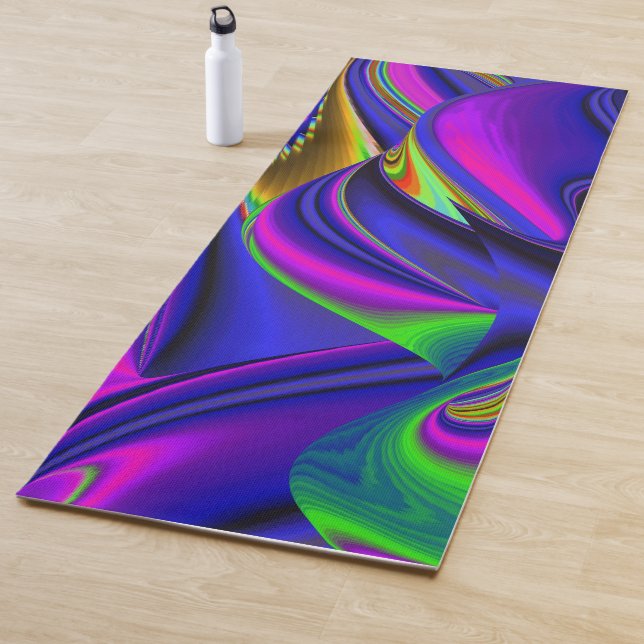 Summerrainbow , Abstract 3D Rainbowart Yoga Mat (In Situ)