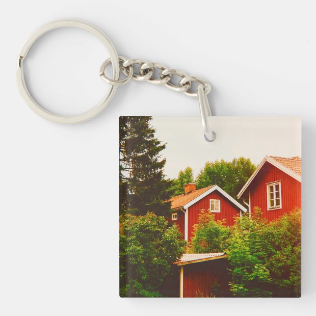 Summer's day in Dalarna Key Ring (Front)