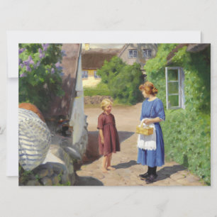 Summer's Day in Denmark (Mother and Daughter) Card