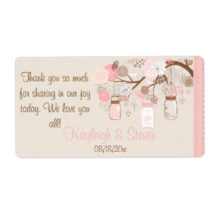 Summer's Dream Wedding Favour Labels