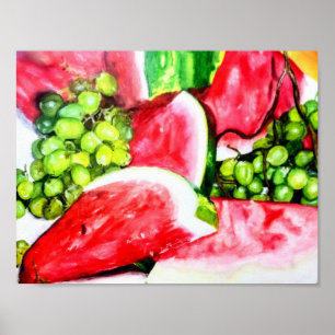 Summer's Fruits Poster