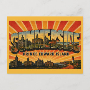 Summerside Prince Edward Island City by the Sea Postcard