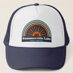 Summersville Lake West Virginia Rainbow Trucker Hat