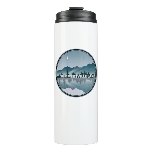 Summersville Lake West Virginia Reflection Thermal Tumbler (Front)