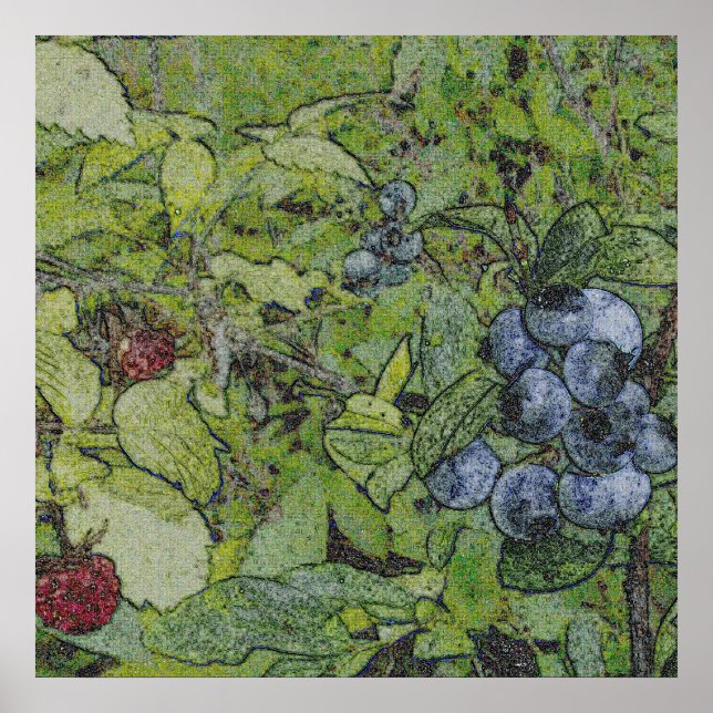 Summertime Berries Poster (Front)