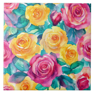 Summertime ceramic tile