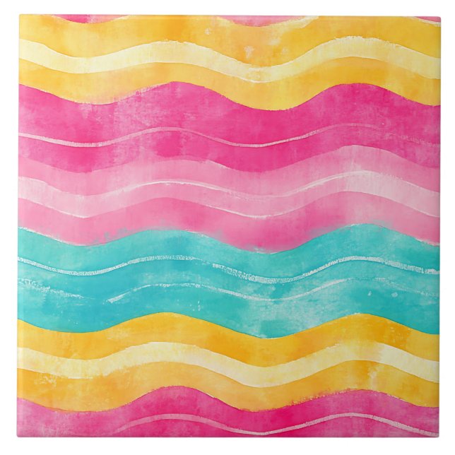 Summertime  ceramic tile (Front)