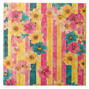 Summertime ceramic tile