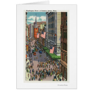 Summertime Crowds on Washington Street
