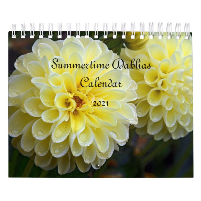 Summertime Dahlias Calendar (Cover)