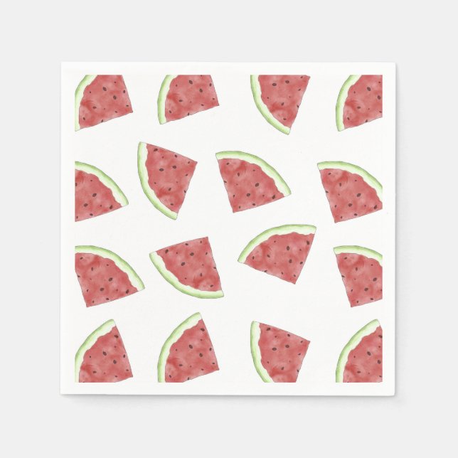 Summertime fruit juicy watermelon pattern napkin (Front)