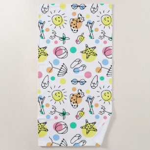 Summertime Fun Beach Towel