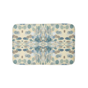 Summertime Fun Ocean Spray Splatter Abstract Art  Bath Mat