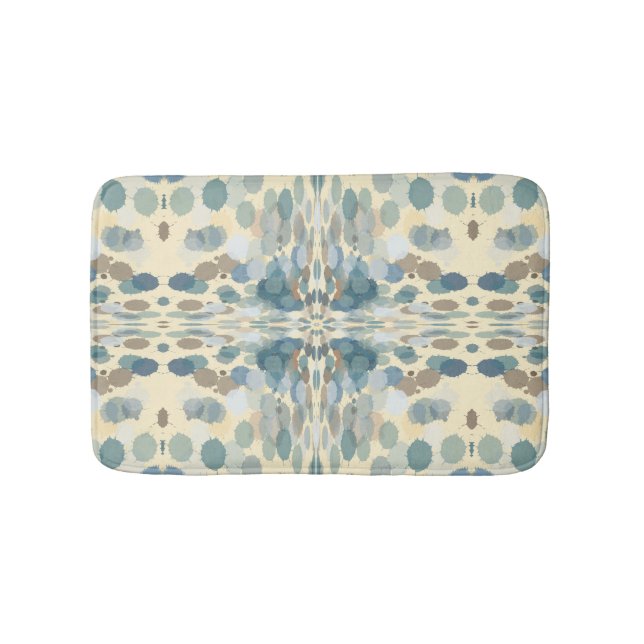 Summertime Fun Ocean Spray Splatter Abstract Art  Bath Mat (Front)