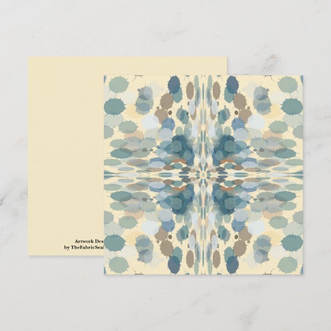 Summertime Fun Ocean Spray Splatter Abstract Art  Card (Front/Back)