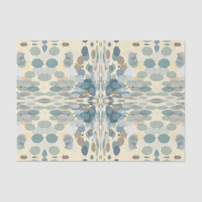 Summertime Fun Ocean Spray Splatter Abstract Art  Tissue Paper (Front)