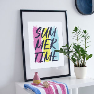 Summertime graphic. poster