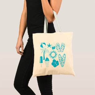 Summertime Icons Tote Bag