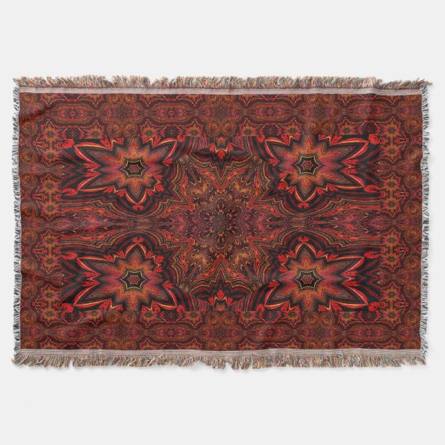 Summertime in Flowers Throw Blanket (Front)
