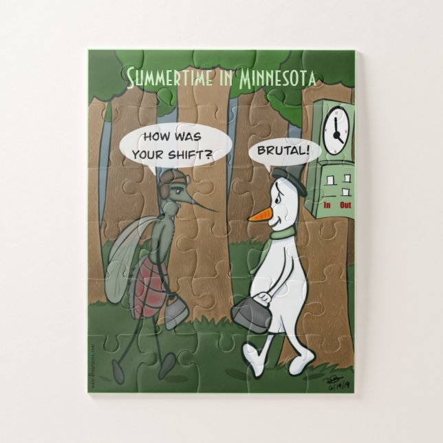 Summertime in Minnesota Jigsaw Puzzle Oversized (Vertical)