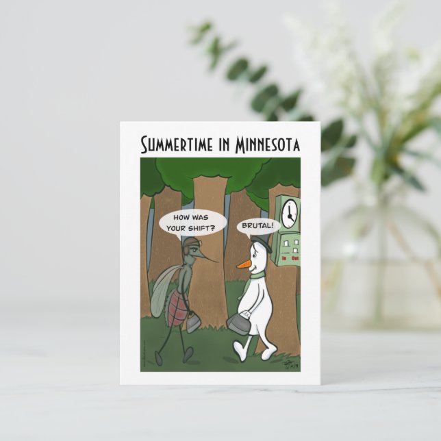 Summertime in Minnesota Postcard (Standing Front)