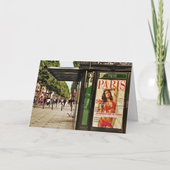 Summertime in Paris Greeting Card (Front)