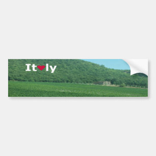 Summertime Italian Countryside Bumper Sticker