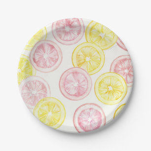 Summertime Lemonade Paper Plate