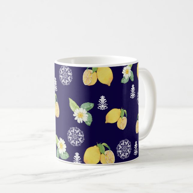 Summertime Lemons Coffee Mug (Front Right)