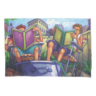 Summertime Reading Art Pillowcase