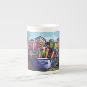 Summertime Reading Bone China Mug