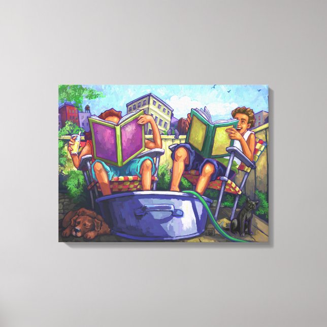 Summertime Reading Canvas Print (Front)