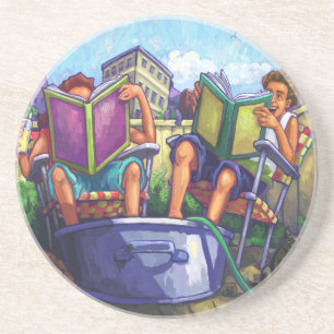 Summertime Reading Coaster