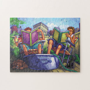 Summertime Reading Jigsaw Puzzle