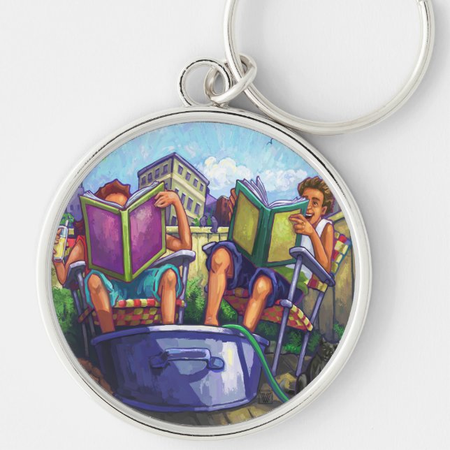 Summertime Reading Key Ring (Front)