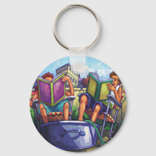 Summertime Reading Key Ring