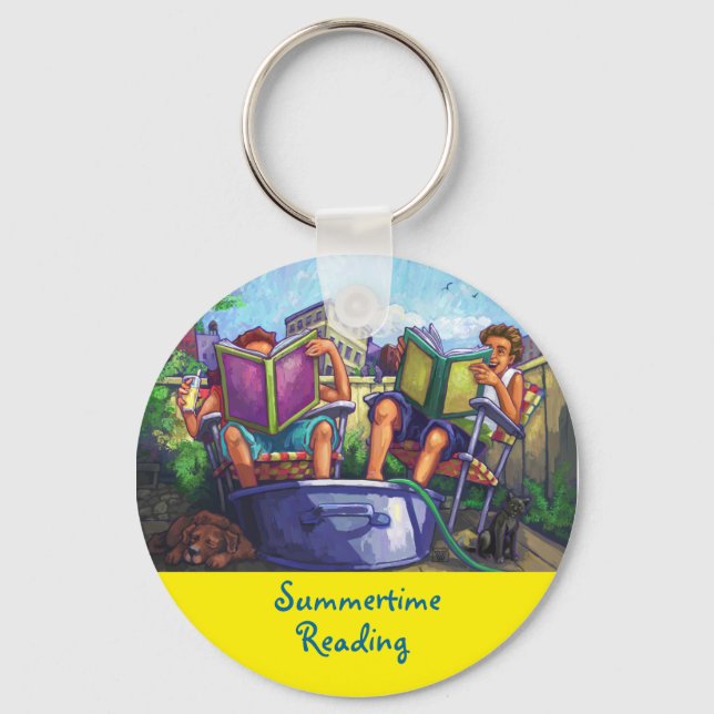 Summertime Reading Key Ring (Front)